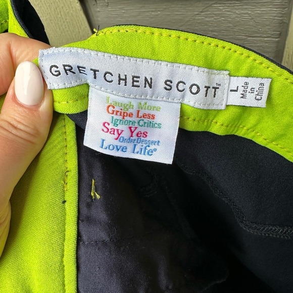 GRETCHEN SCOTT Navy Blue Pants Women's Size L - Picture 3 of 4